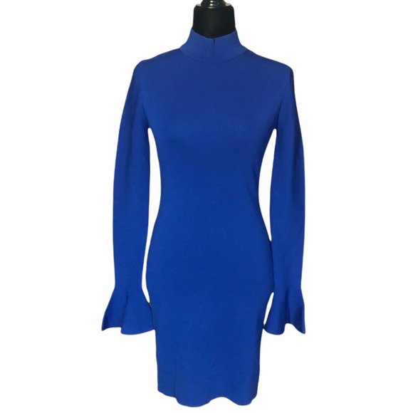 NWOT, MICHAEL Michael Kors Mockneck Bell-Sleeve Dress - Picture 8 of 10